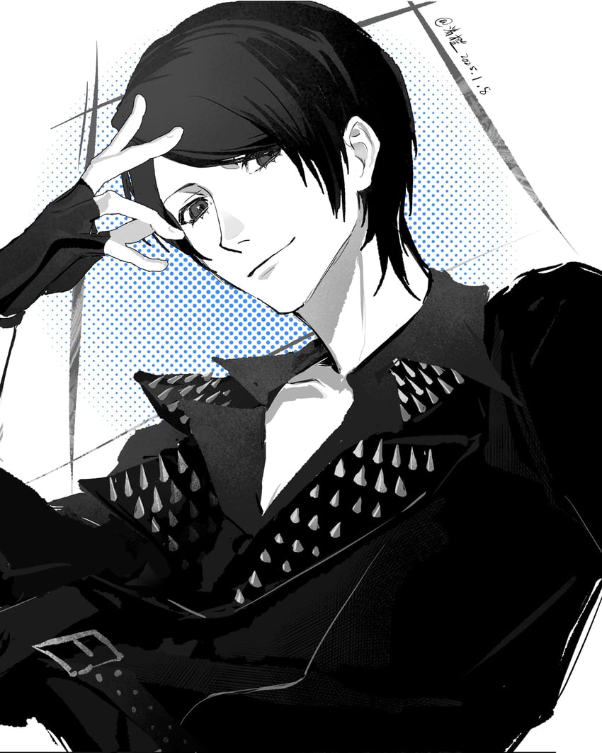 kitagawa yuusuke (persona and 3 more) drawn by qchng