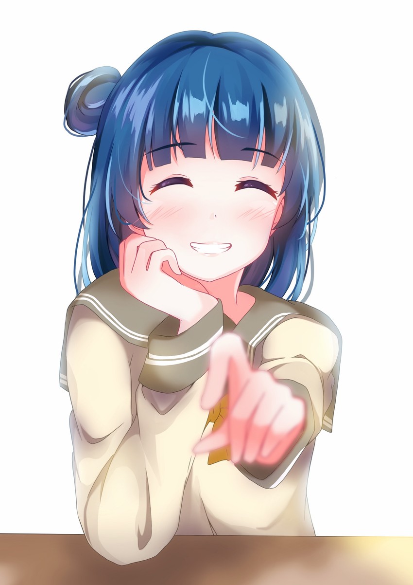 tsushima yoshiko (love live! and 1 more) drawn by depe