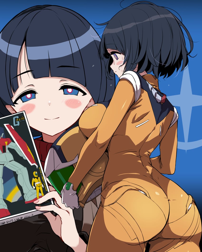 shiiko sugai and gm (gundam and 2 more) drawn by hirowa_nagi