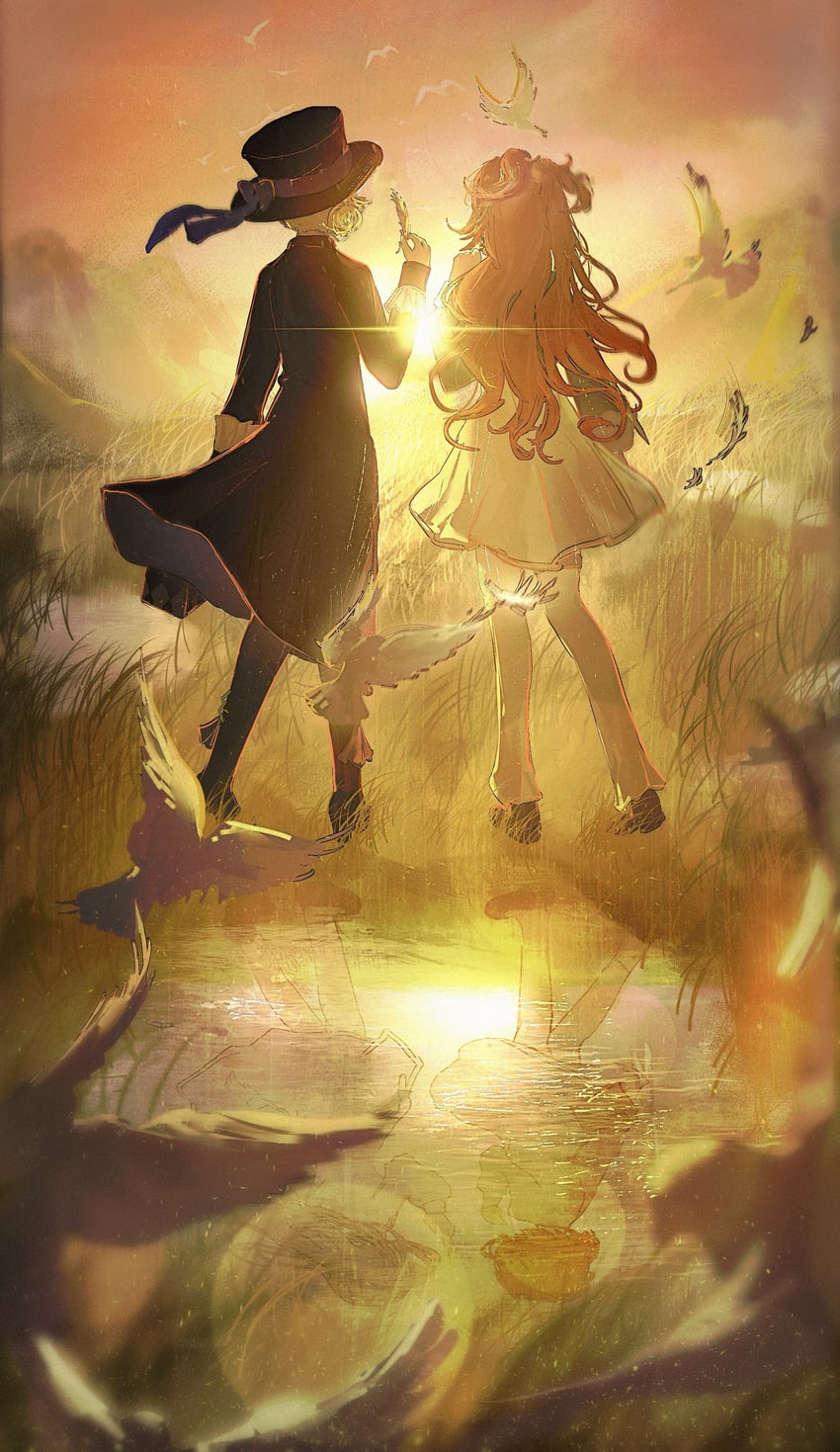 vertin and sonetto (reverse:1999) drawn by mangxia_xiang_chi_mangguo