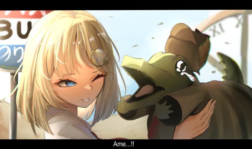 watson amelia and investigator (hololive and 1 more) drawn by eizuremon