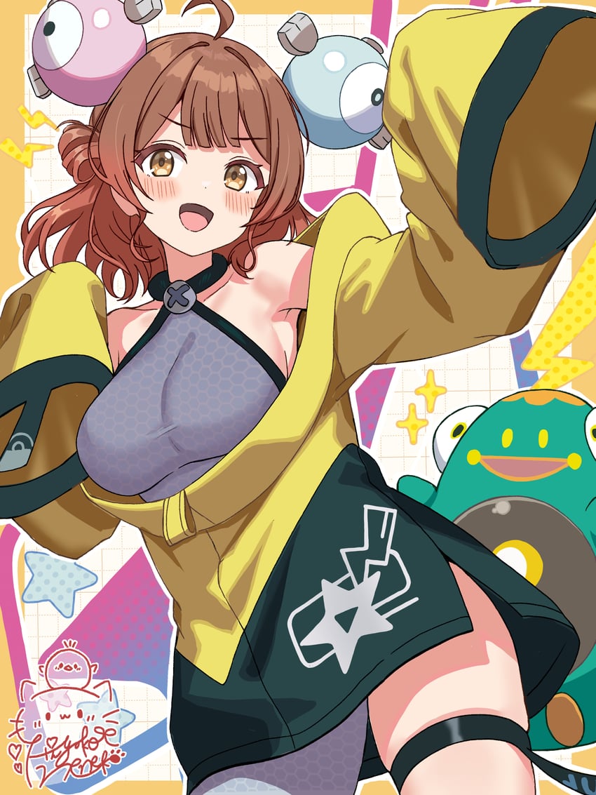 iono and hanami ume (pokemon and 3 more) drawn by hiyoko_neneko
