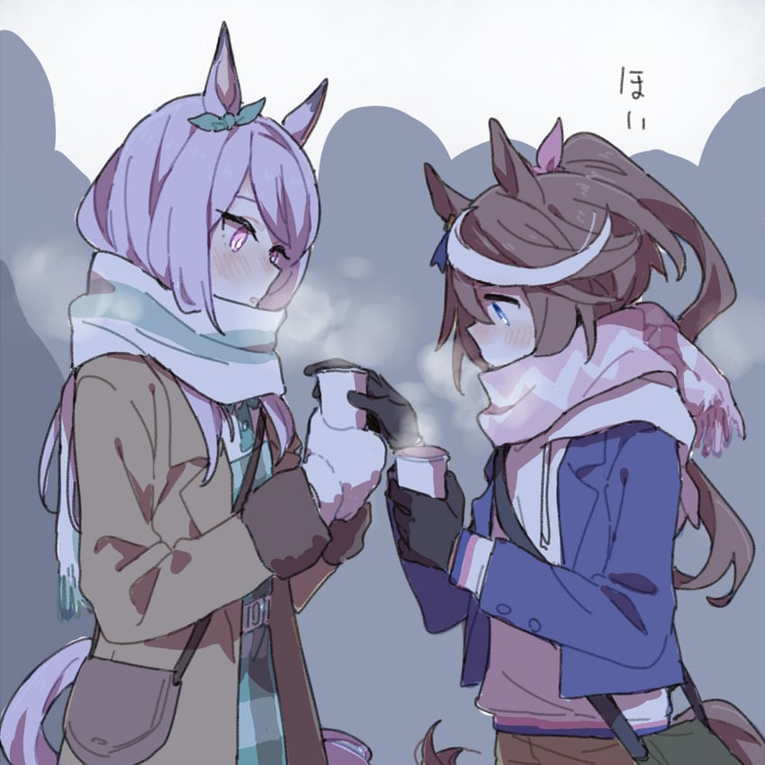 mejiro mcqueen and tokai teio (umamusume) drawn by ree_(re-19)