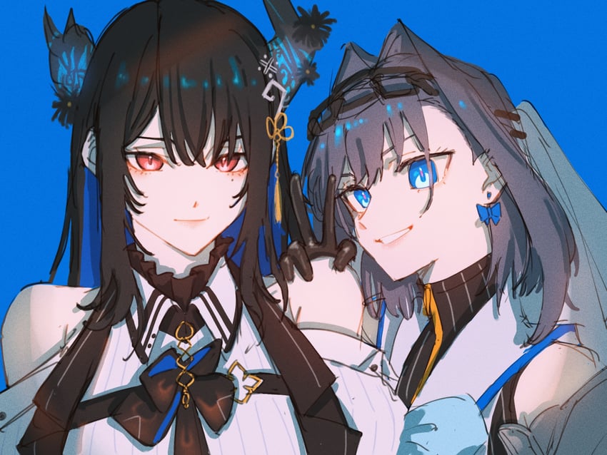 ouro kronii and nerissa ravencroft (hololive and 1 more) drawn by yuutomeh