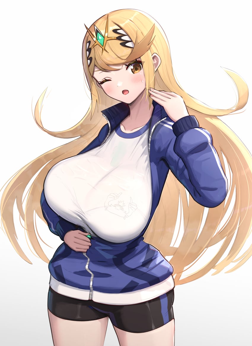 mythra (xenoblade chronicles and 1 more) drawn by gonzarez