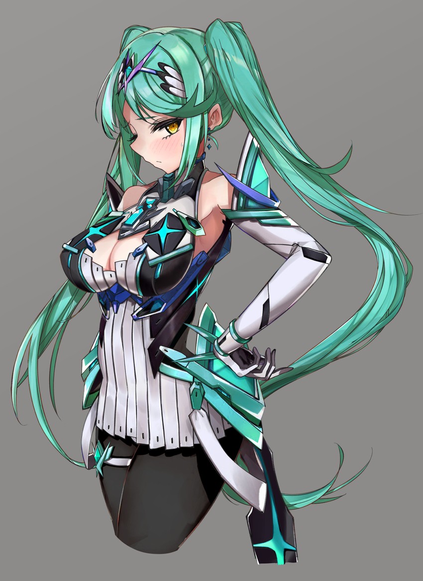 mythra (xenoblade chronicles and 1 more) drawn by nakazou2000