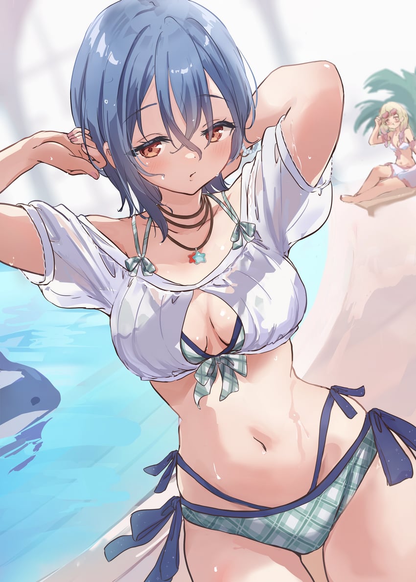 wakana shiki and onitsuka natsumi (love live! and 2 more) drawn by nekomaru_nisei