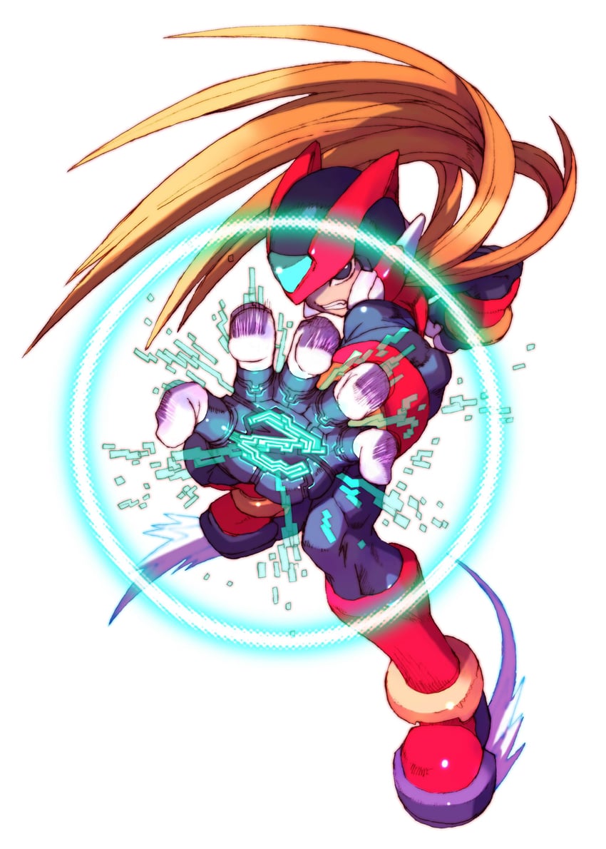zero and zero(z) (mega man and 1 more) drawn by nakayama_tooru