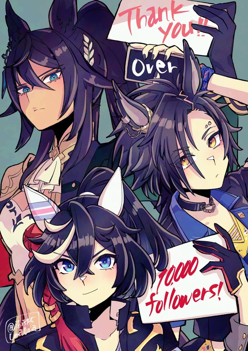 katsuragi ace, air shakur, and symboli kris s (umamusume) drawn by hi_(ibisf5umauma)