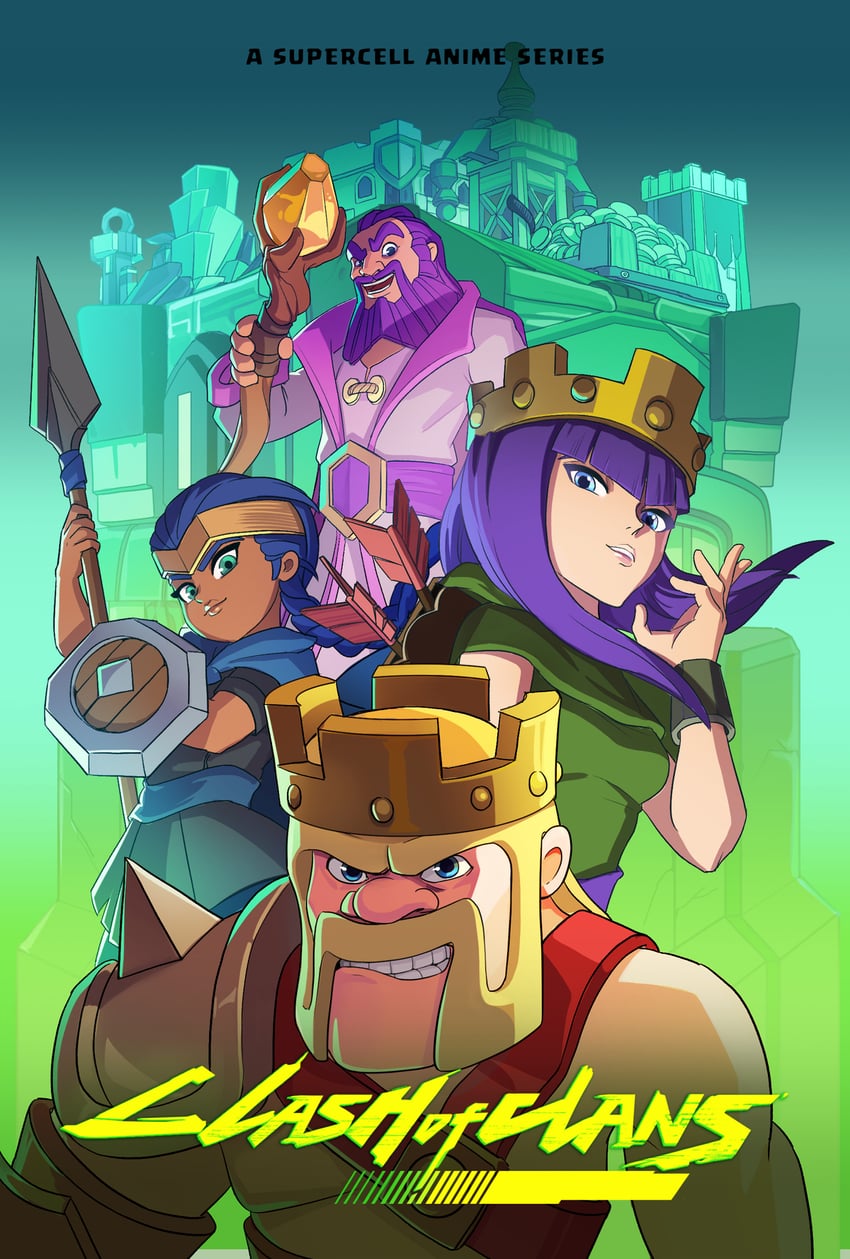 archer queen, barbarian king, royal champion, and grand warden (cyberpunk and 2 more)
