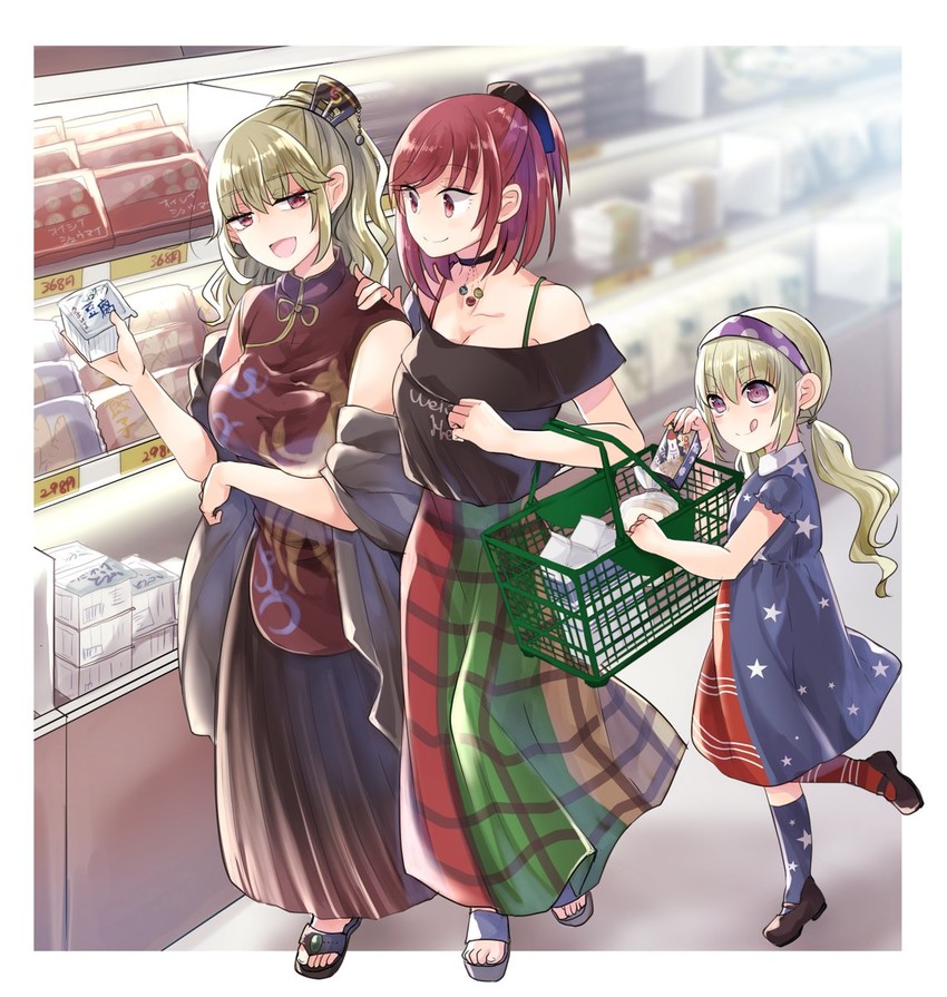 clownpiece, junko, and hecatia lapislazuli (touhou) drawn by mimoto_(aszxdfcv)
