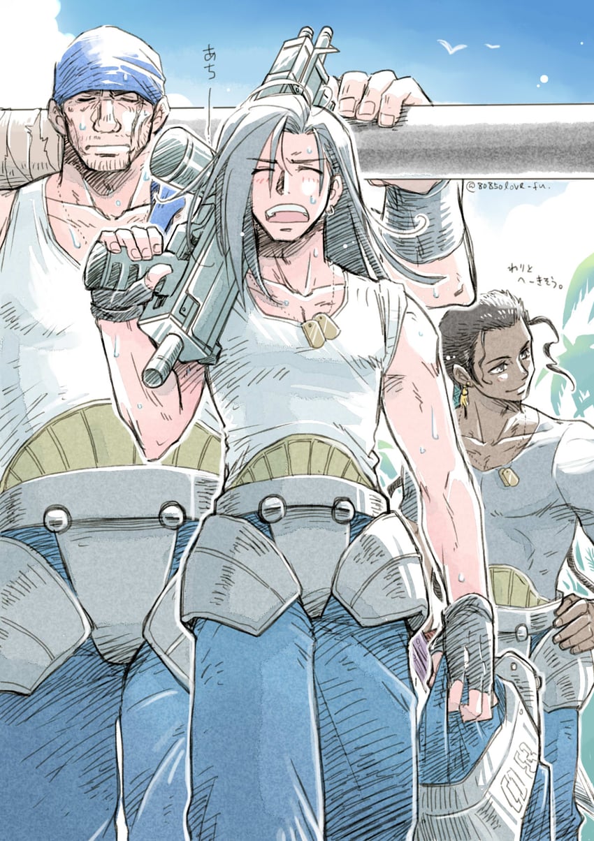 laguna loire, ward zabac, and kiros seagill (final fantasy and 1 more) drawn by 80850love_fu