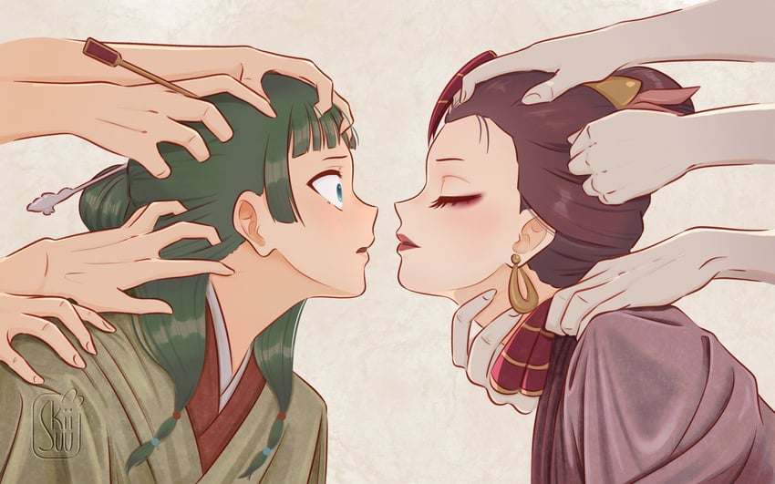 maomao and loulan (kusuriya no hitorigoto) drawn by sukiii_(skiisuu)