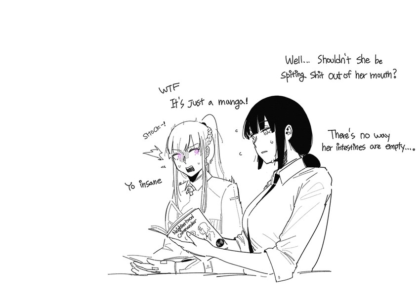 ak-12 and female commander (girls' frontline) drawn by huqu