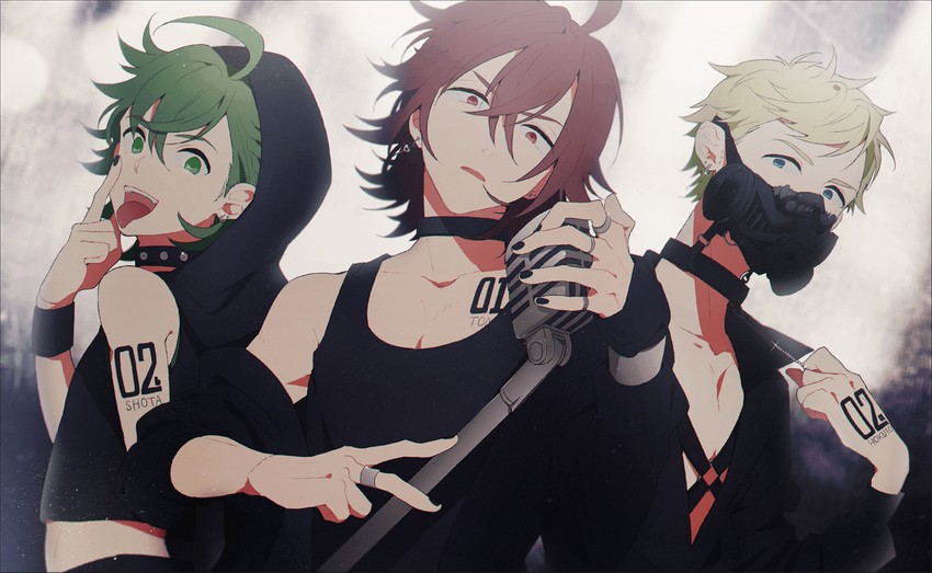 amagase touma, mitarai shouta, and ijuuin hokuto (idolmaster and 1 more) drawn by takayuki_(heac0)