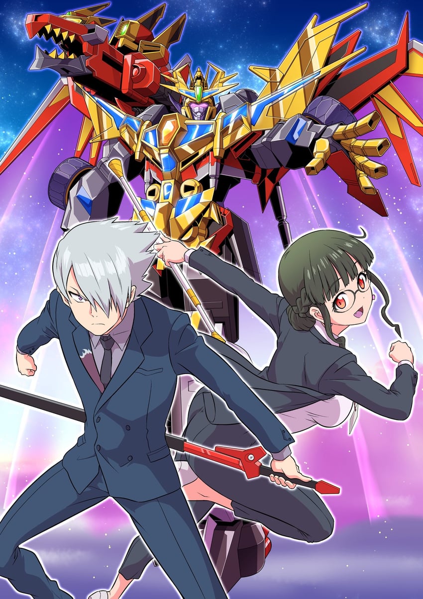 anosillus ii, anti, gridknight, and kaiser gridknight (gridman universe and 1 more) drawn by kaneko_naoya