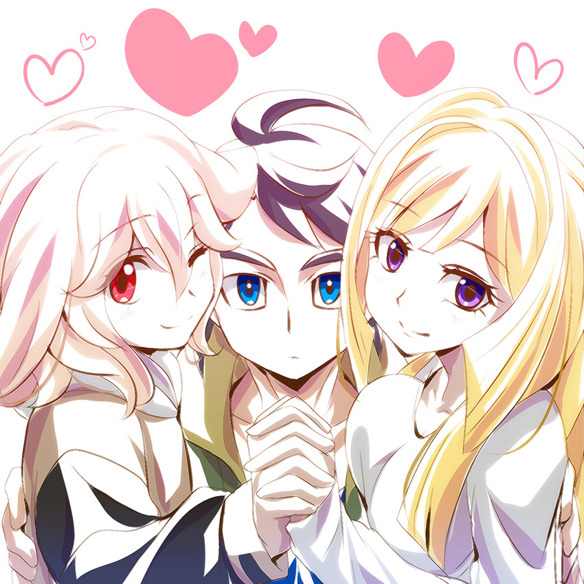 kudelia aina bernstein, mikazuki augus, and atra mixta (gundam and 1 more) drawn by watarui