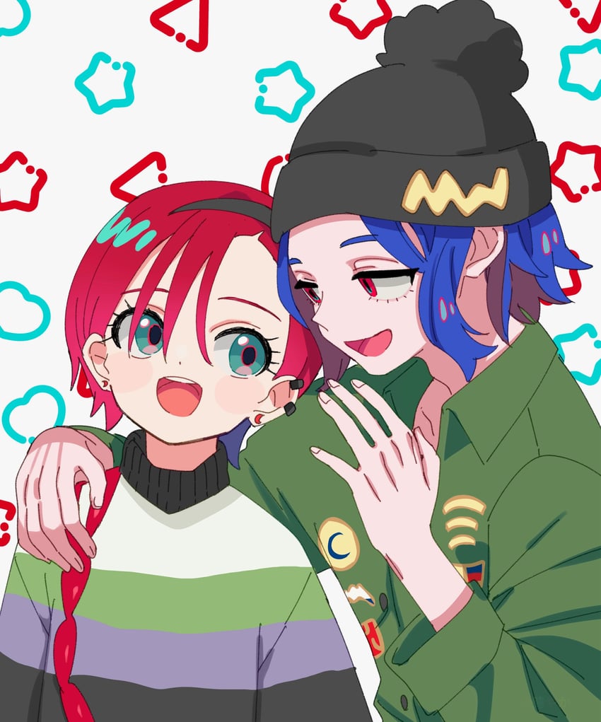 amate yuzuriha and shuji ito (gundam and 1 more) drawn by sukoyaka_(100hituzi)