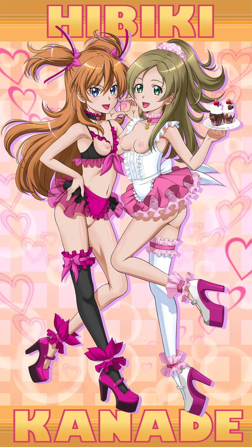 houjou hibiki and minamino kanade (precure and 1 more) drawn by tooo