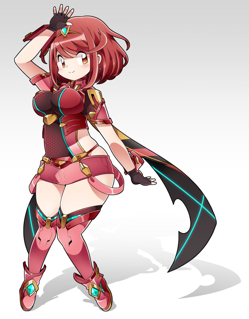 pyra (xenoblade chronicles and 1 more) drawn by katanagi1129