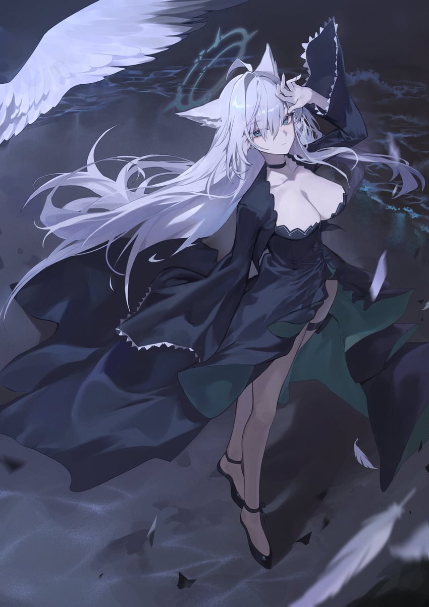 shiroko and shiroko terror (blue archive) drawn by sb_lama