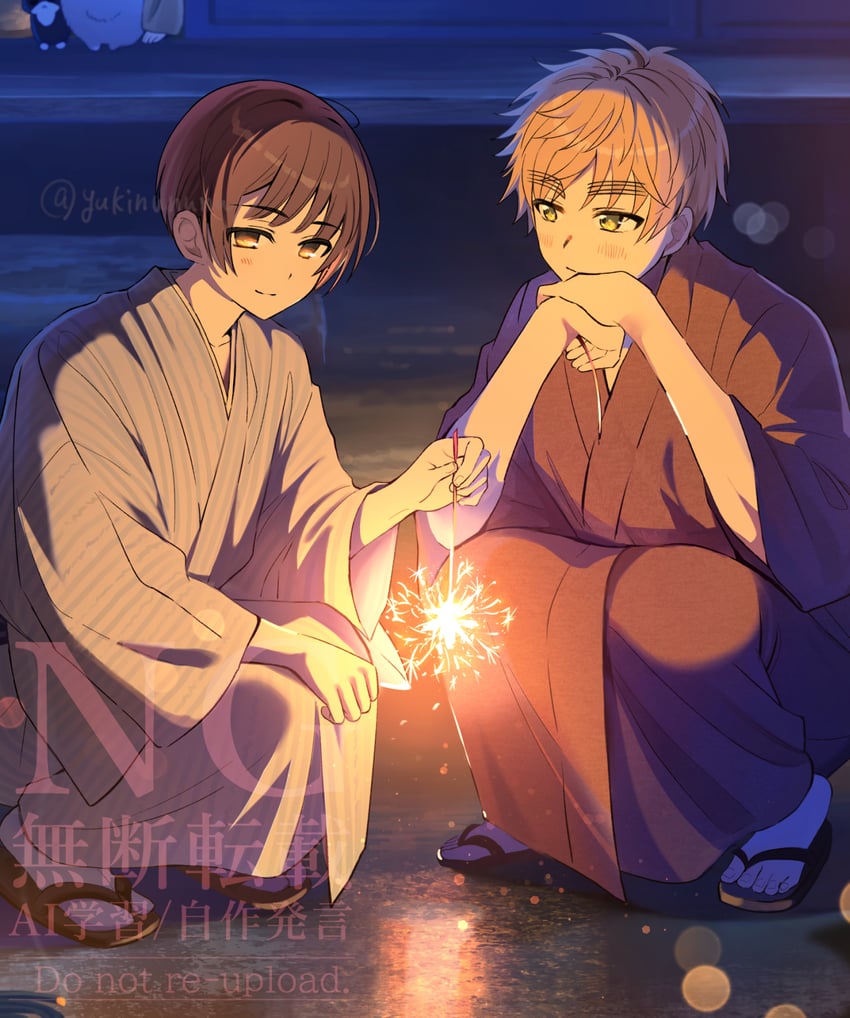united kingdom and japan (axis powers hetalia) drawn by yukinununu