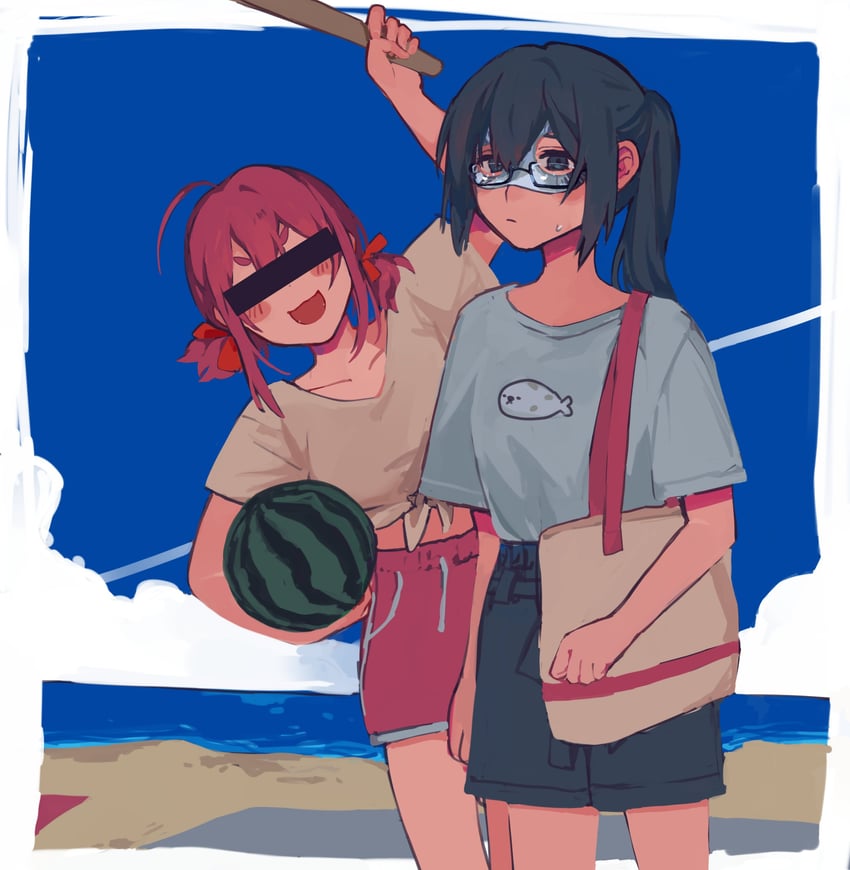 aruko okara and zanko (indie virtual youtuber and 1 more) drawn by hasu_art