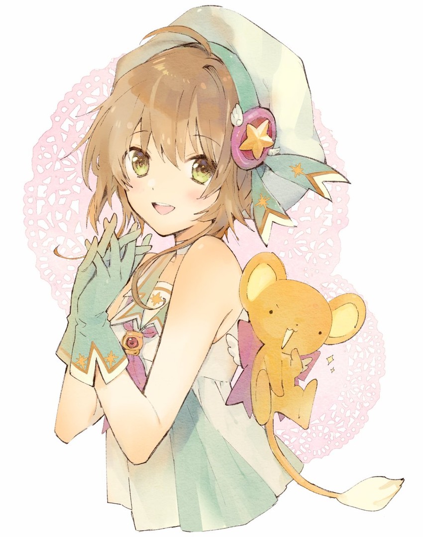 kinomoto sakura and kero (cardcaptor sakura) drawn by horiizumi_inko