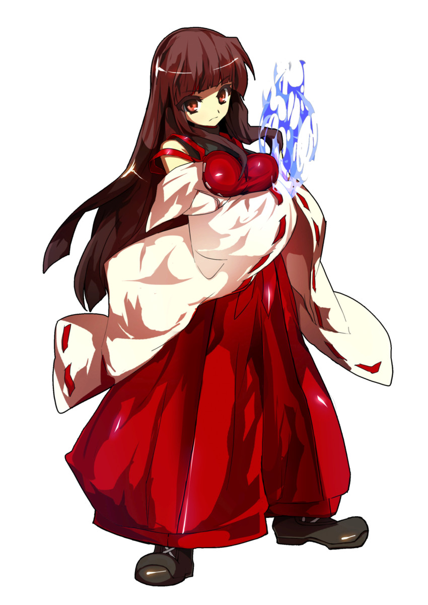 sendai hakurei no miko (original and 2 more) drawn by hato_(tempest-sword)