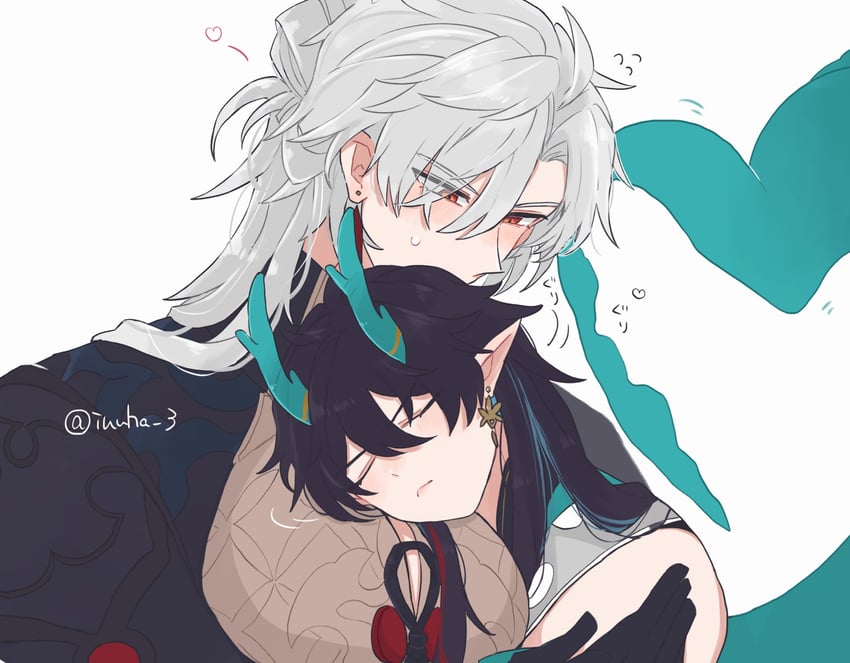 dan heng, blade, and yingxing (honkai and 1 more) drawn by inuha_3