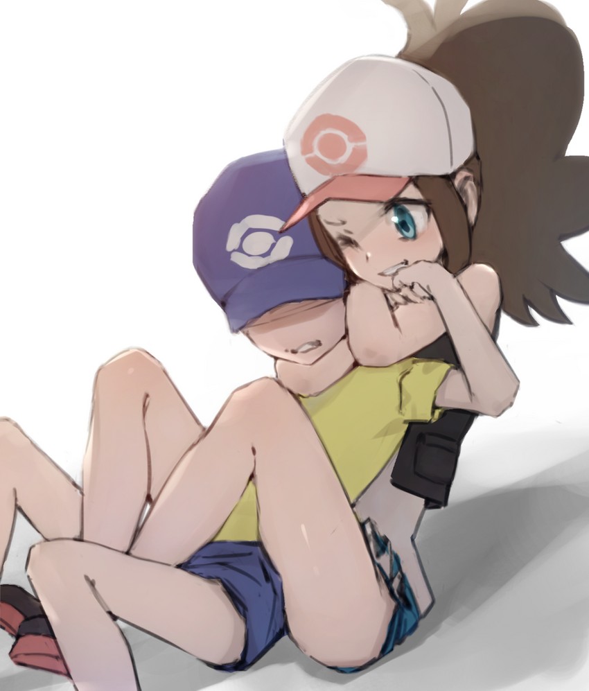 hilda and youngster (pokemon and 1 more) drawn by usule