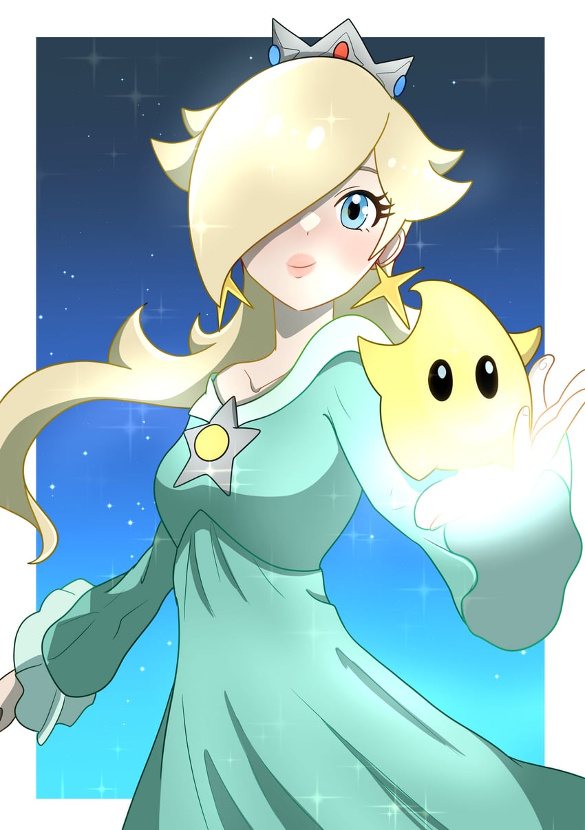 rosalina and luma (mario and 1 more) drawn by muis0802