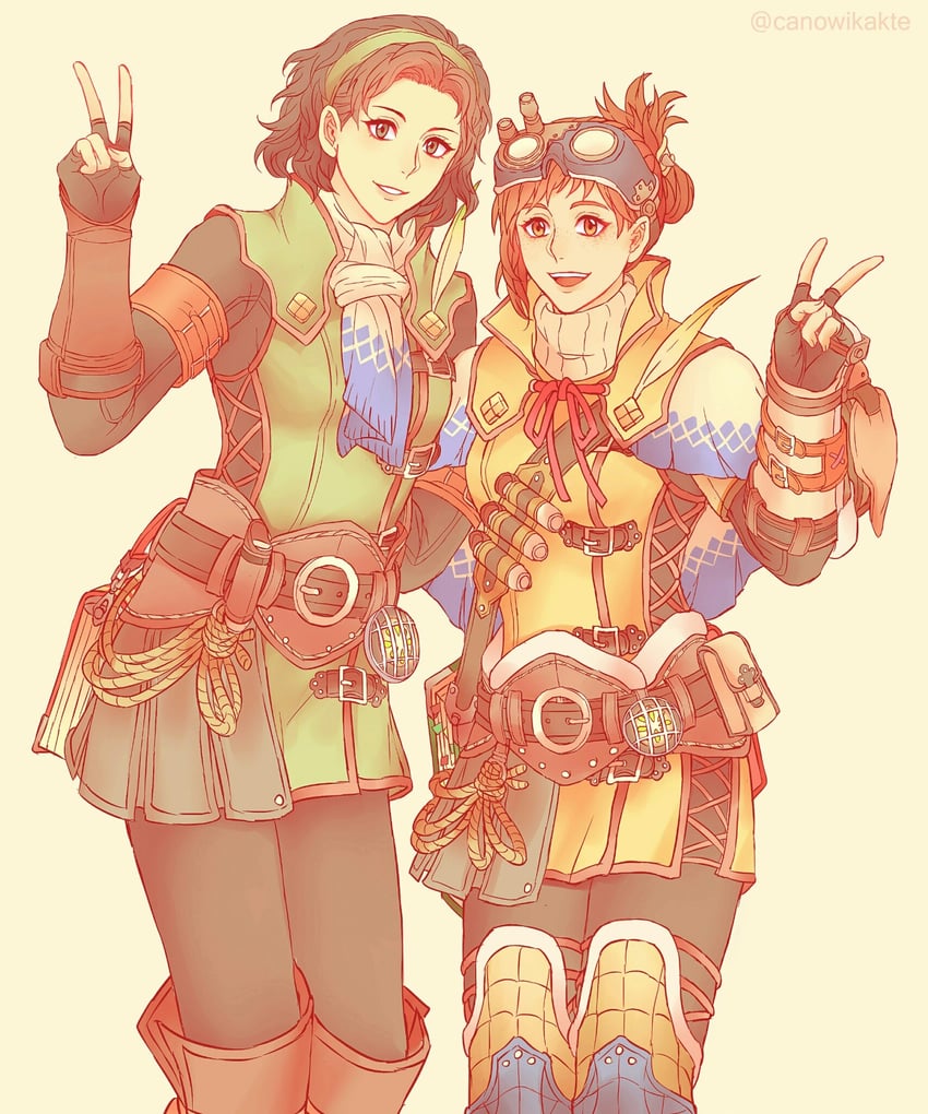 handler and serious handler (monster hunter and 1 more) drawn by canowikakte