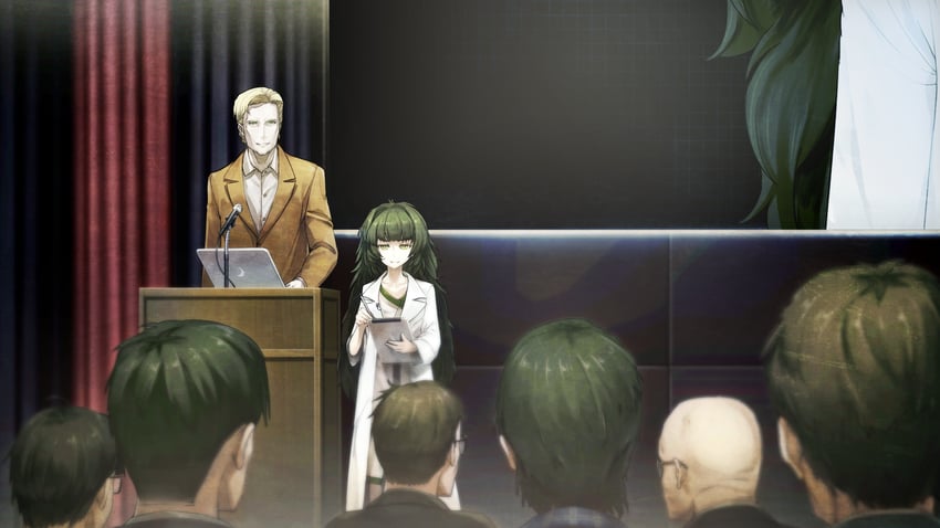 hiyajou maho and alexis leskinen (steins;gate and 1 more) drawn by huke
