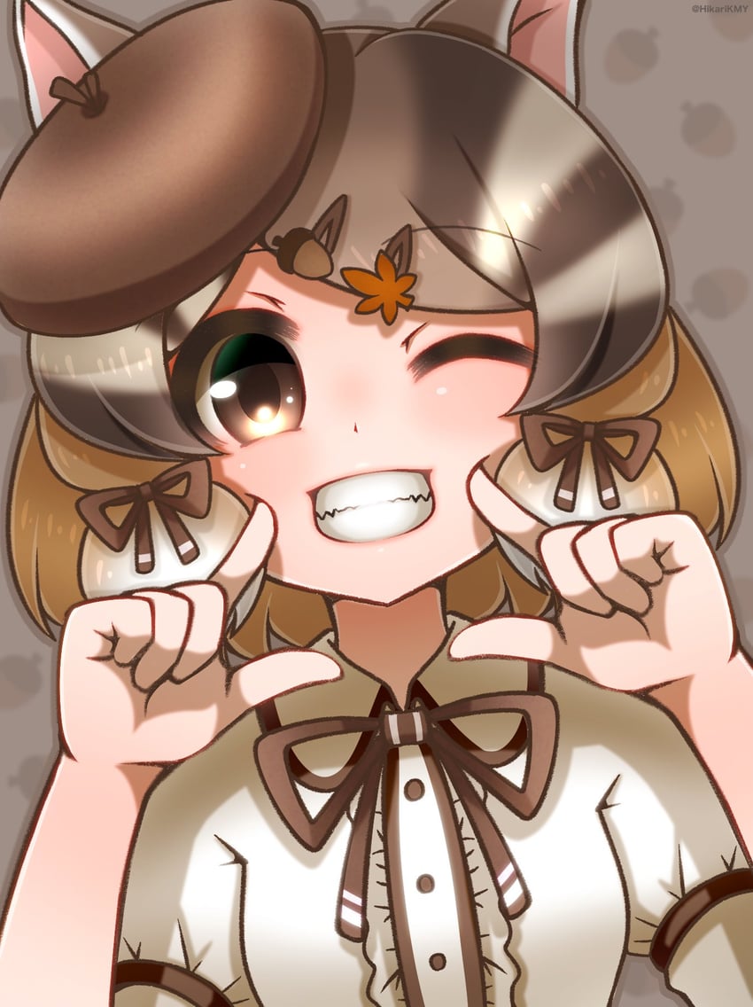 siberian chipmunk (kemono friends and 1 more) drawn by hikarikmy