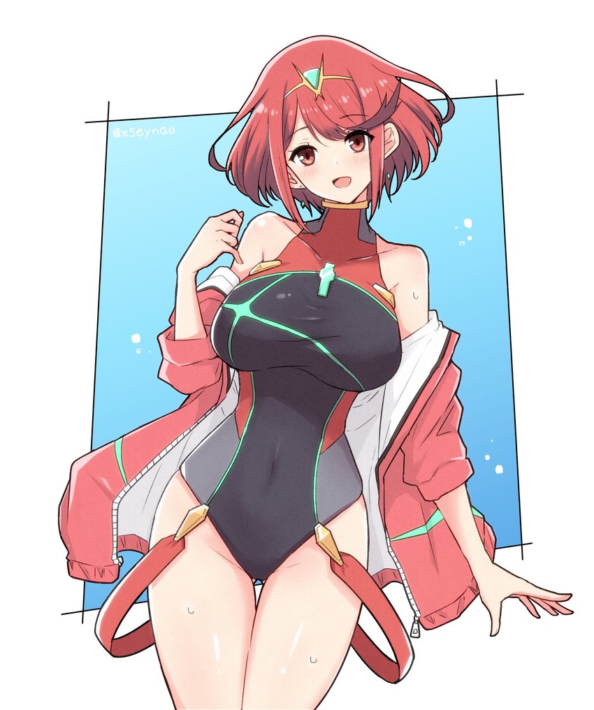 pyra (xenoblade chronicles and 1 more) drawn by mochimochi_(xseynao)