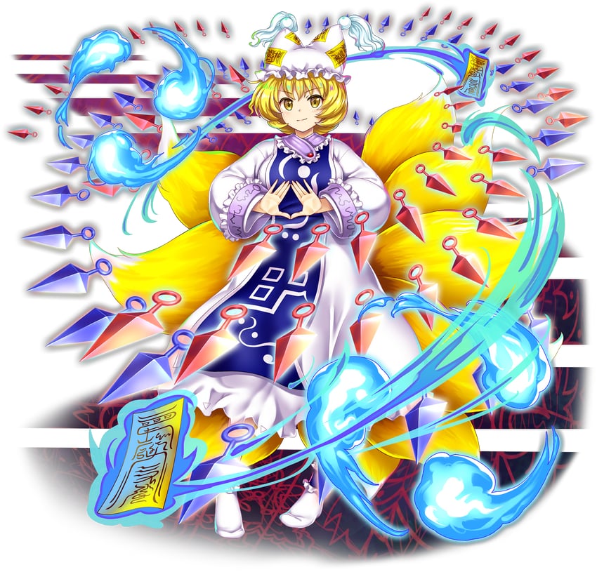 yakumo ran (touhou and 2 more) drawn by rotte_(1109)