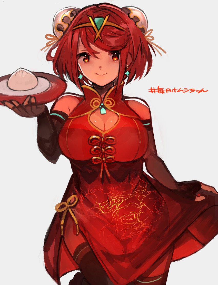 pyra (xenoblade chronicles and 1 more) drawn by tarbo_(exxxpiation)