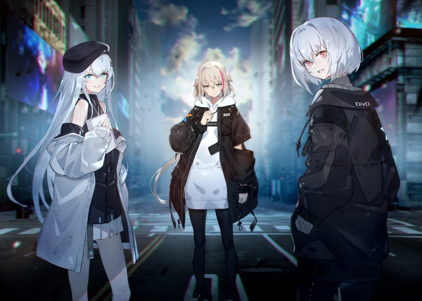 noa, io, and mana (project a.i.d) drawn by neco