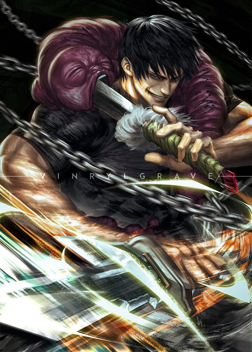 fushiguro touji and inventory curse (jujutsu kaisen) drawn by vinrylgrave