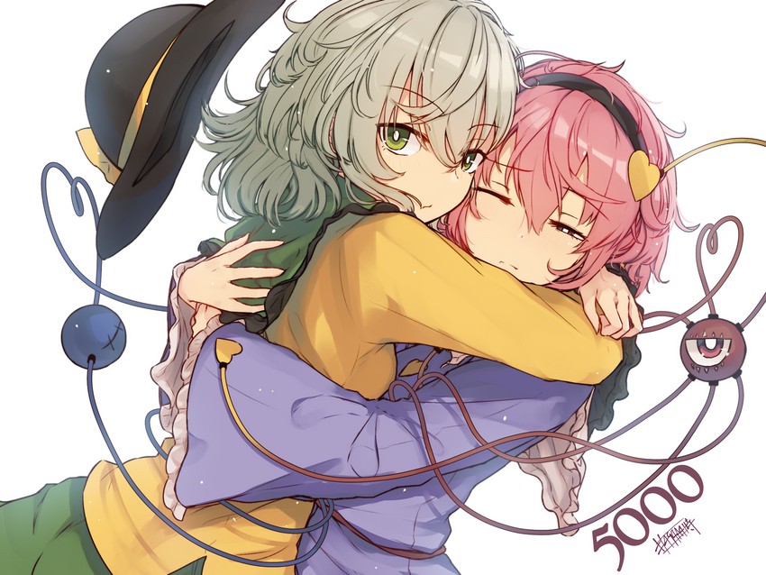 komeiji koishi and komeiji satori (touhou) drawn by senzaicha_kasukadoki