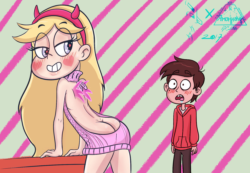 star butterfly and marco diaz (star vs the forces of evil) drawn by lisboa_amoniaco