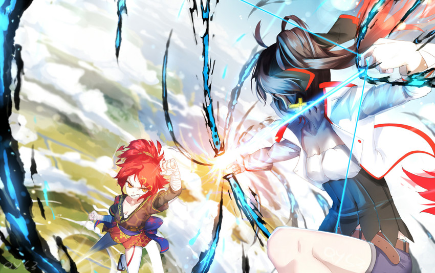 tian ling and tian ye (pixiv fantasia and 1 more) drawn by qys3