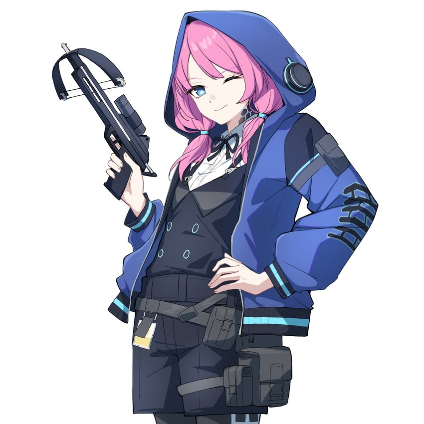 blue poison (arknights) drawn by asiri_senpai