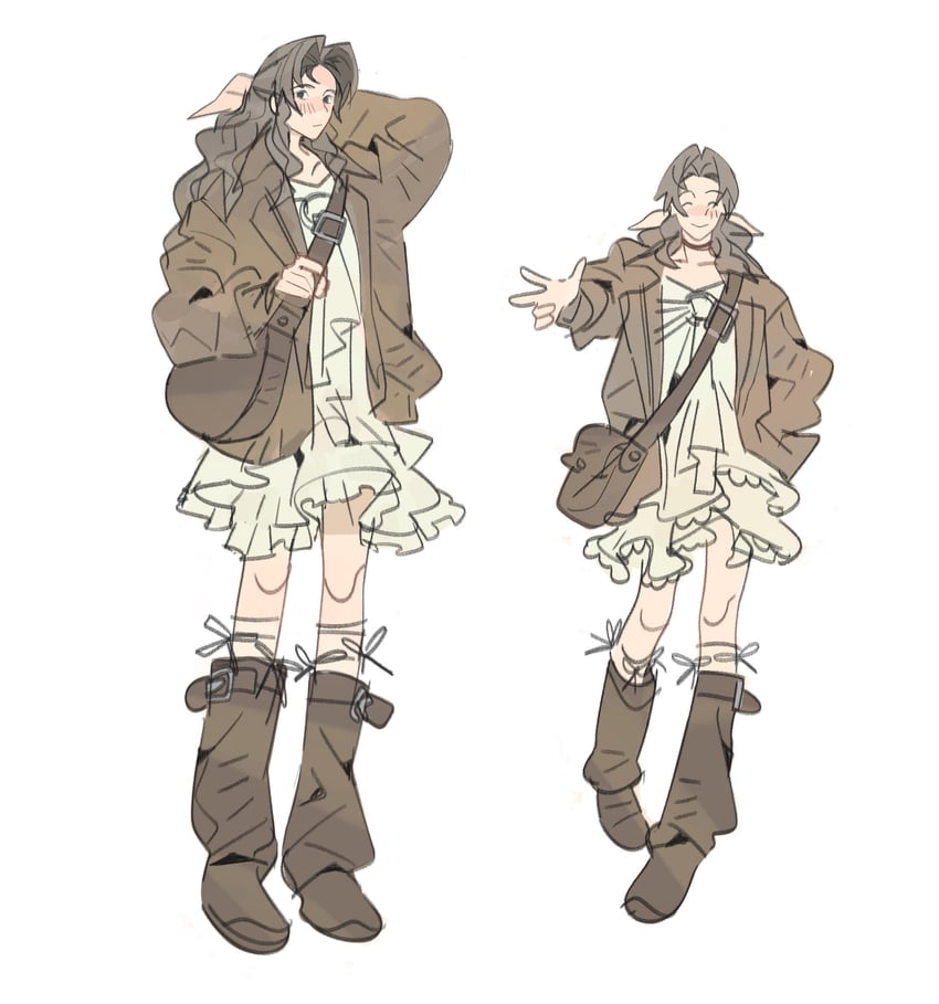 aerith gainsborough (final fantasy and 1 more) drawn by mmmckayyy