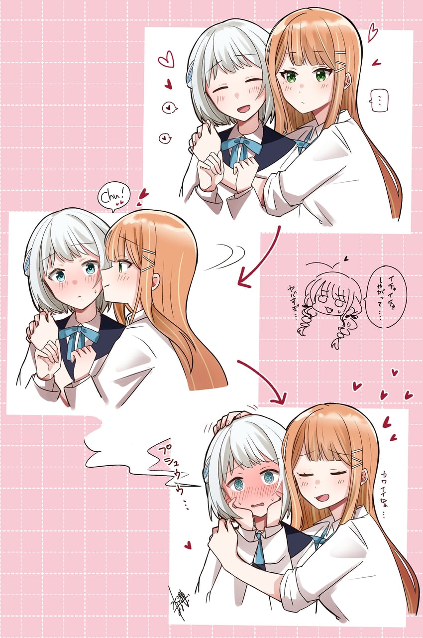fujita kotone, katsuragi lilja, and shiun sumika (idolmaster and 1 more) drawn by h77kobato