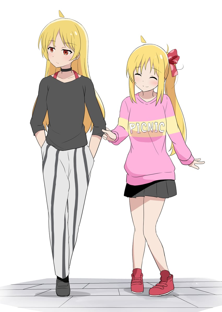 ijichi nijika and ijichi seika (bocchi the rock!) drawn by hotori_(sharo_pan)