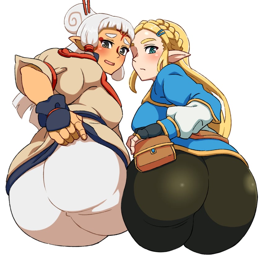 princess zelda and paya (the legend of zelda and 1 more) drawn by mantan