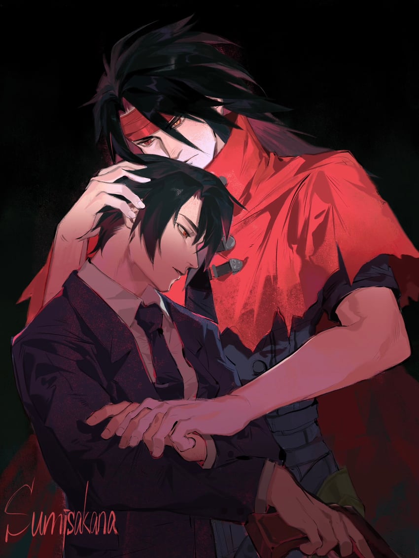 vincent valentine (final fantasy and 2 more) drawn by sumisakana
