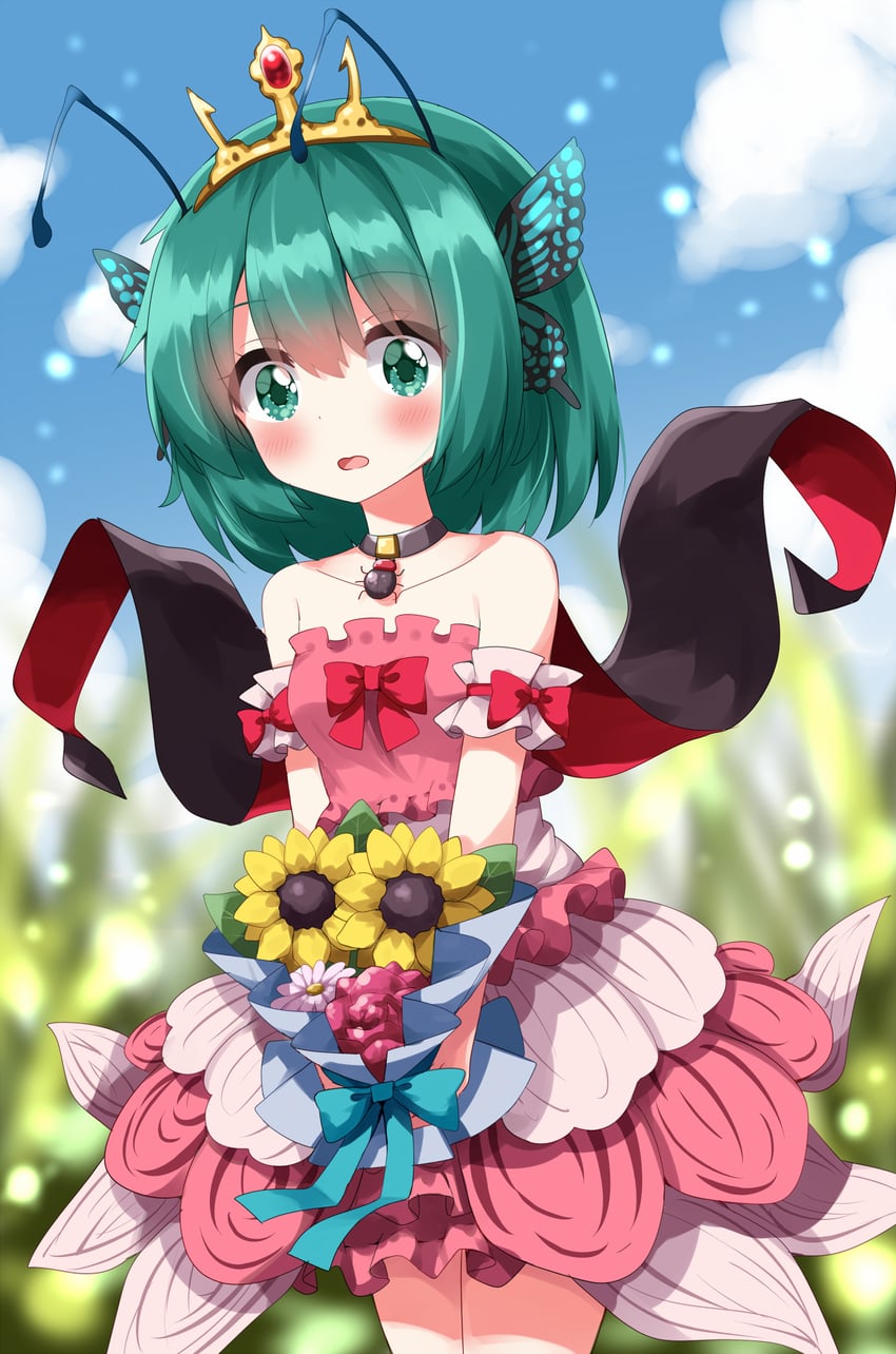 wriggle nightbug and princess wriggle (touhou) drawn by ruu_(tksymkw)